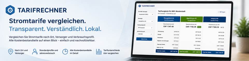 Tarifrechner – Stromtarife einfach nachvollziehen